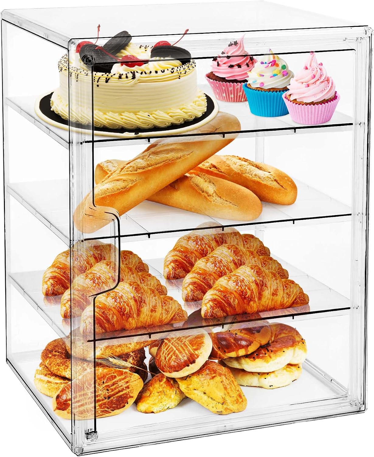 Kitchen Baking Storage Containers - Vitrine para Doces, Caixa de Pão