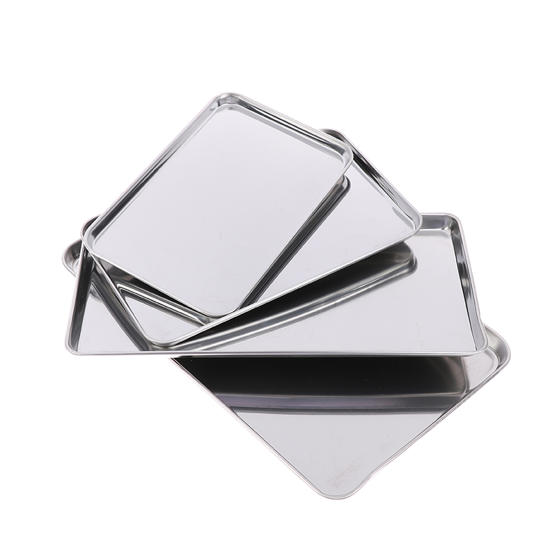 Kitchen Baking Tray Organiser - Placa retangular de aço inoxidável Bandeja