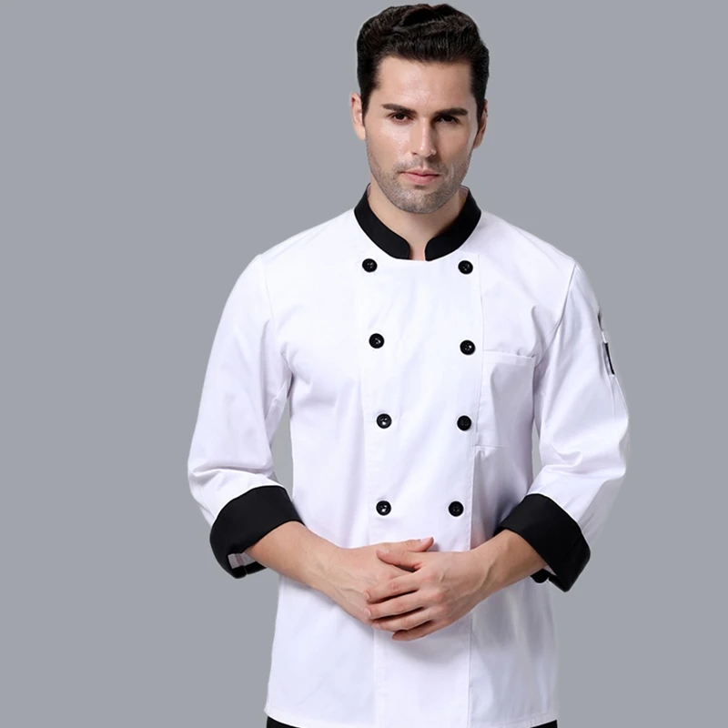 Kitchen Baker - Jaqueta de chef unissex de manga