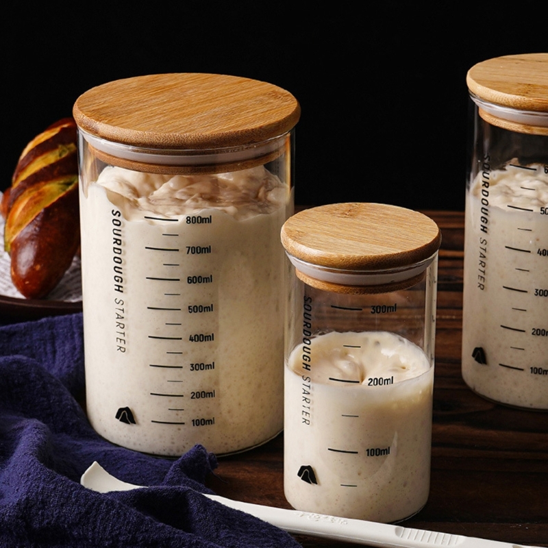 Kitchen Baking Storage Containers - Jarra fermentação vidro prática, acessório cozinha