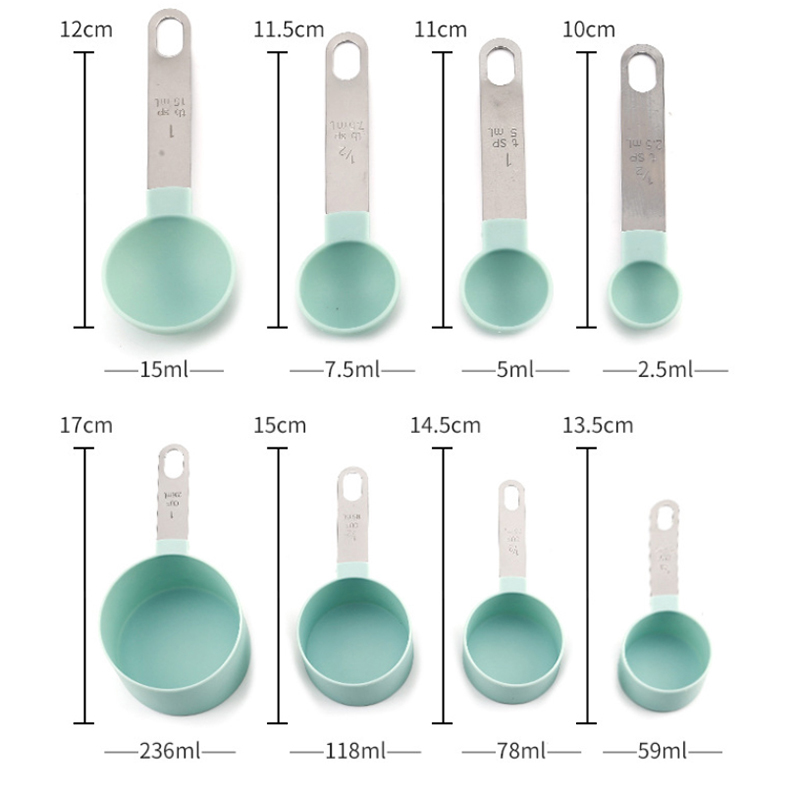 8 pçs copos de medição colhere - Kitchen Baking Utensil Set avaliação e preço
