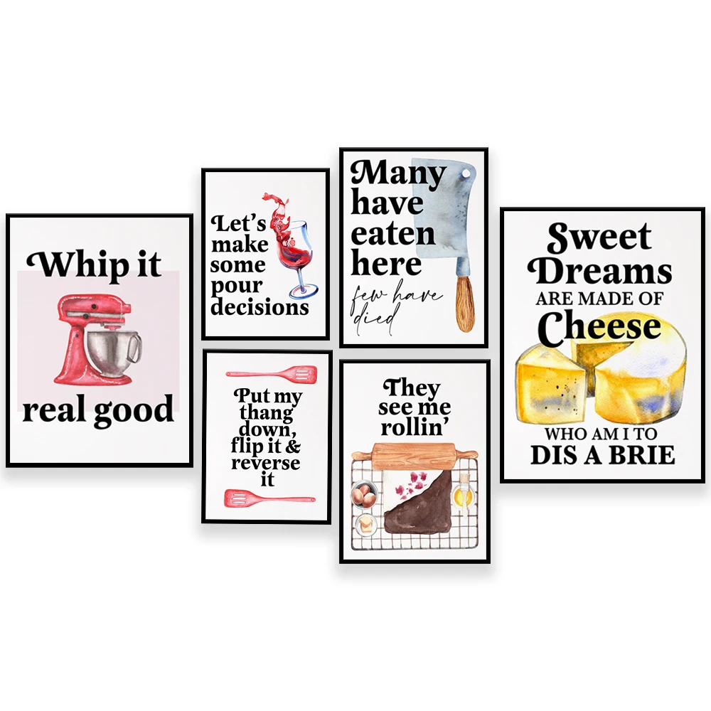 Pôsteres engraçados de citaçõe - Kitchen Baking Quotes avaliação e preço