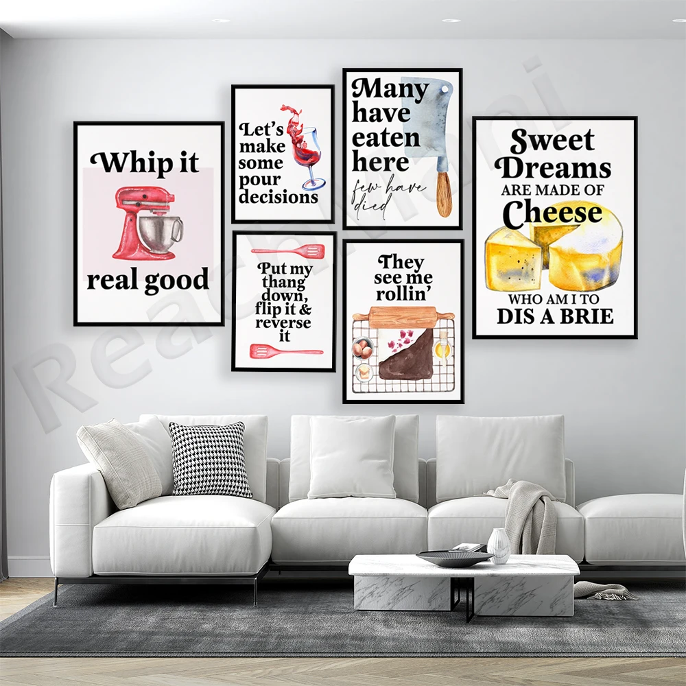 Pôsteres engraçados de citaçõe - Kitchen Baking Quotes avaliação e preço