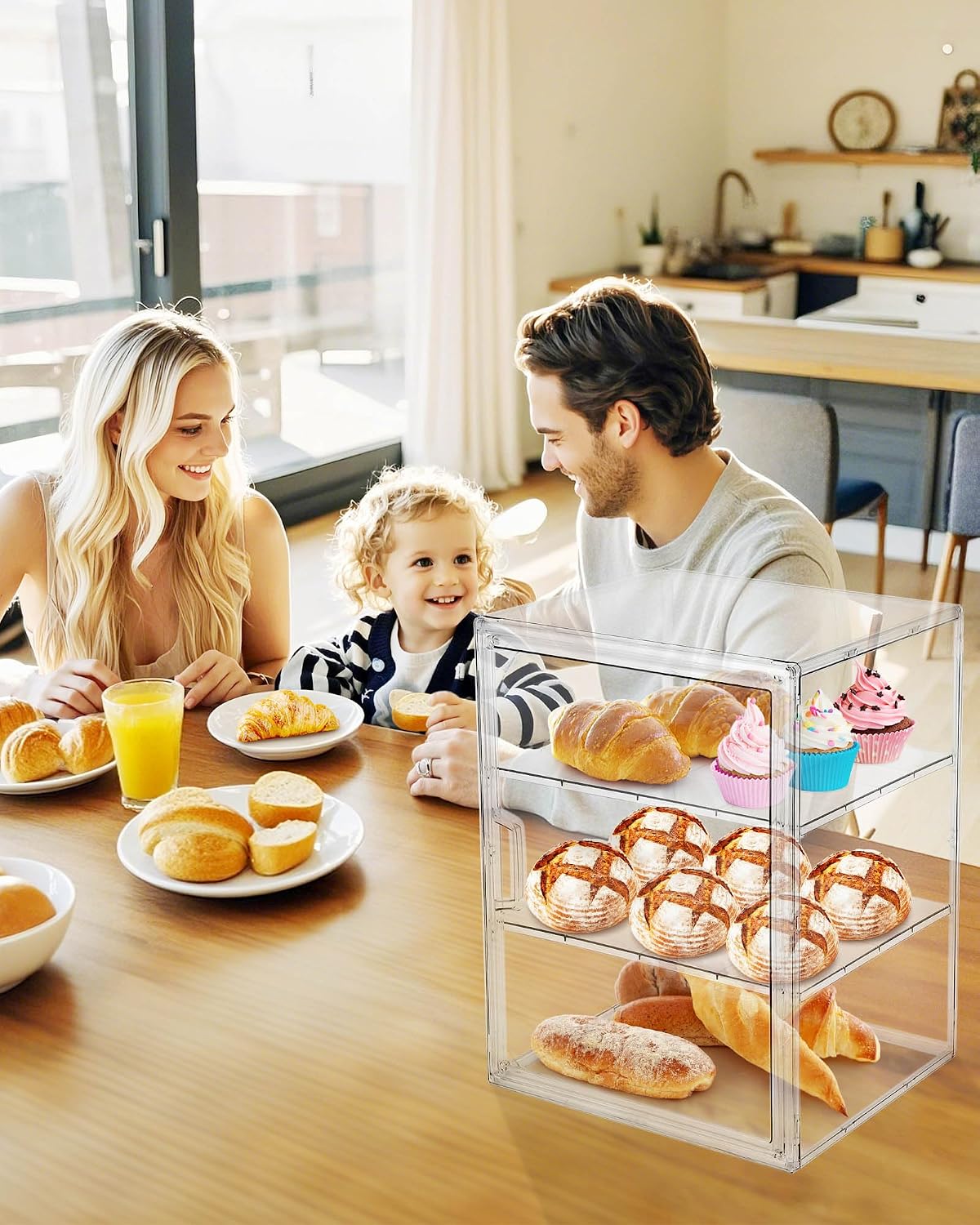 Vitrine para Doces, Caixa de P - Kitchen Baking Storage Containers avaliação e preço
