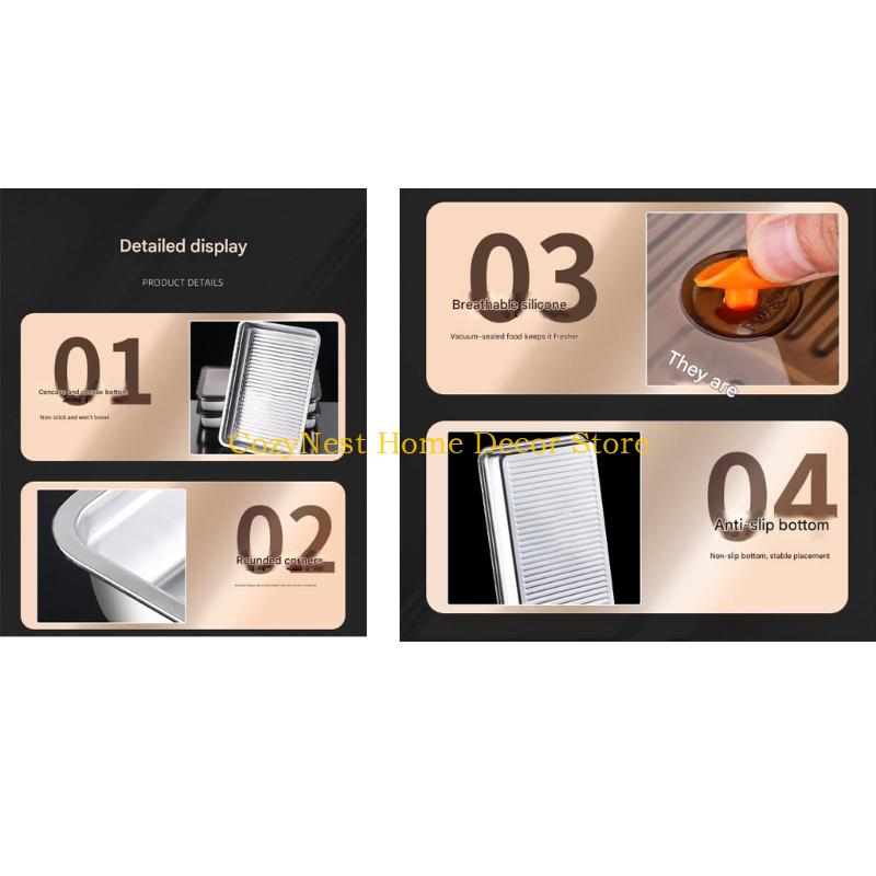 Recipiente bandeja cozinha mul - Kitchen Baking Storage Containers avaliação e preço