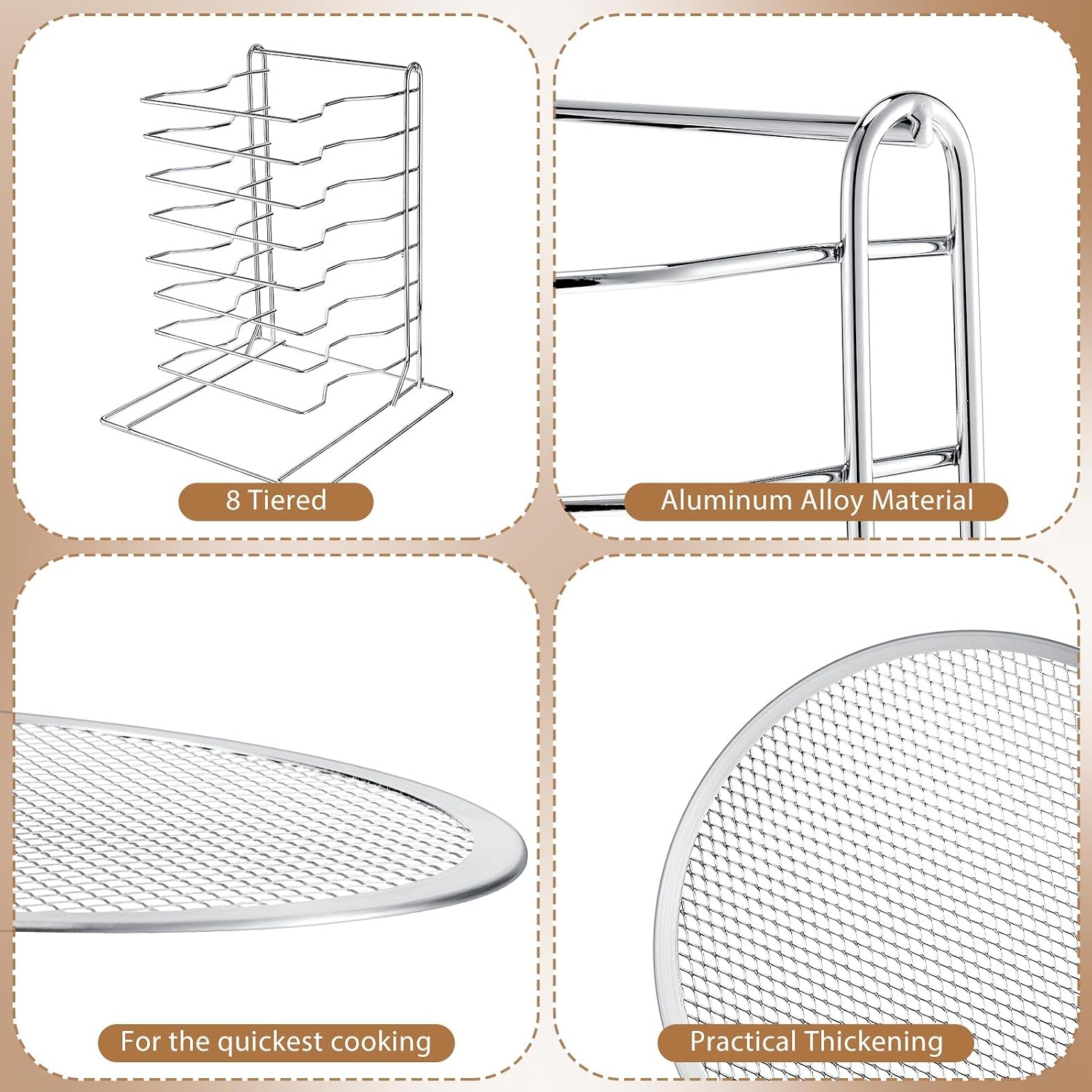Suporte para Pizza de 8 Níveis - Kitchen Baking Pans avaliação e preço