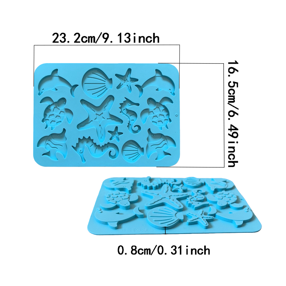 1pc criatura marinha em forma  - Silicone Cake Mold avaliação e preço