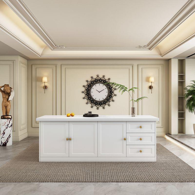 Bar moderno de luxo leve, cozi - Kitchen Island Baking Table avaliação e preço