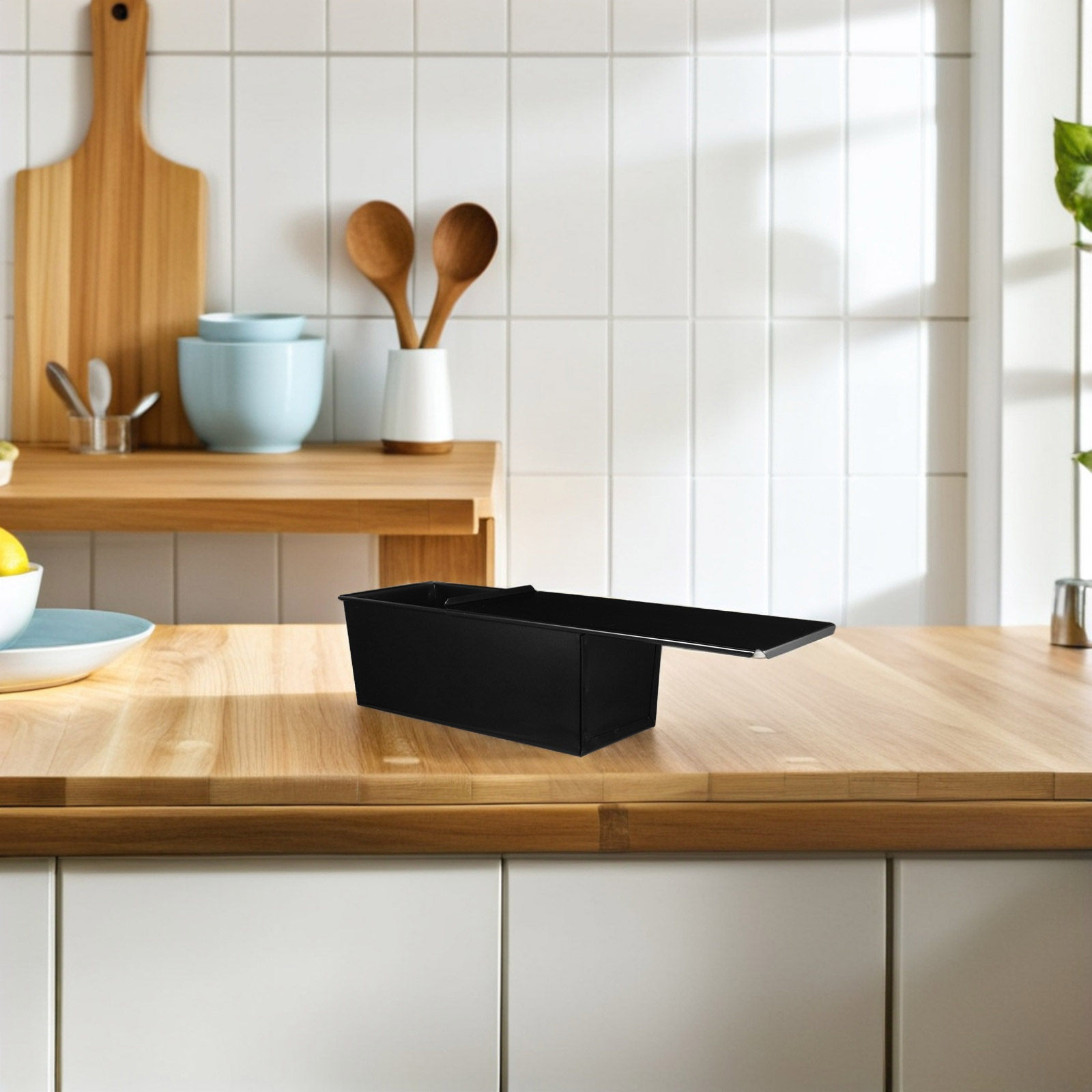 Forma de Pão Preta com Tampa,  - Kitchen Baking Pans avaliação e preço