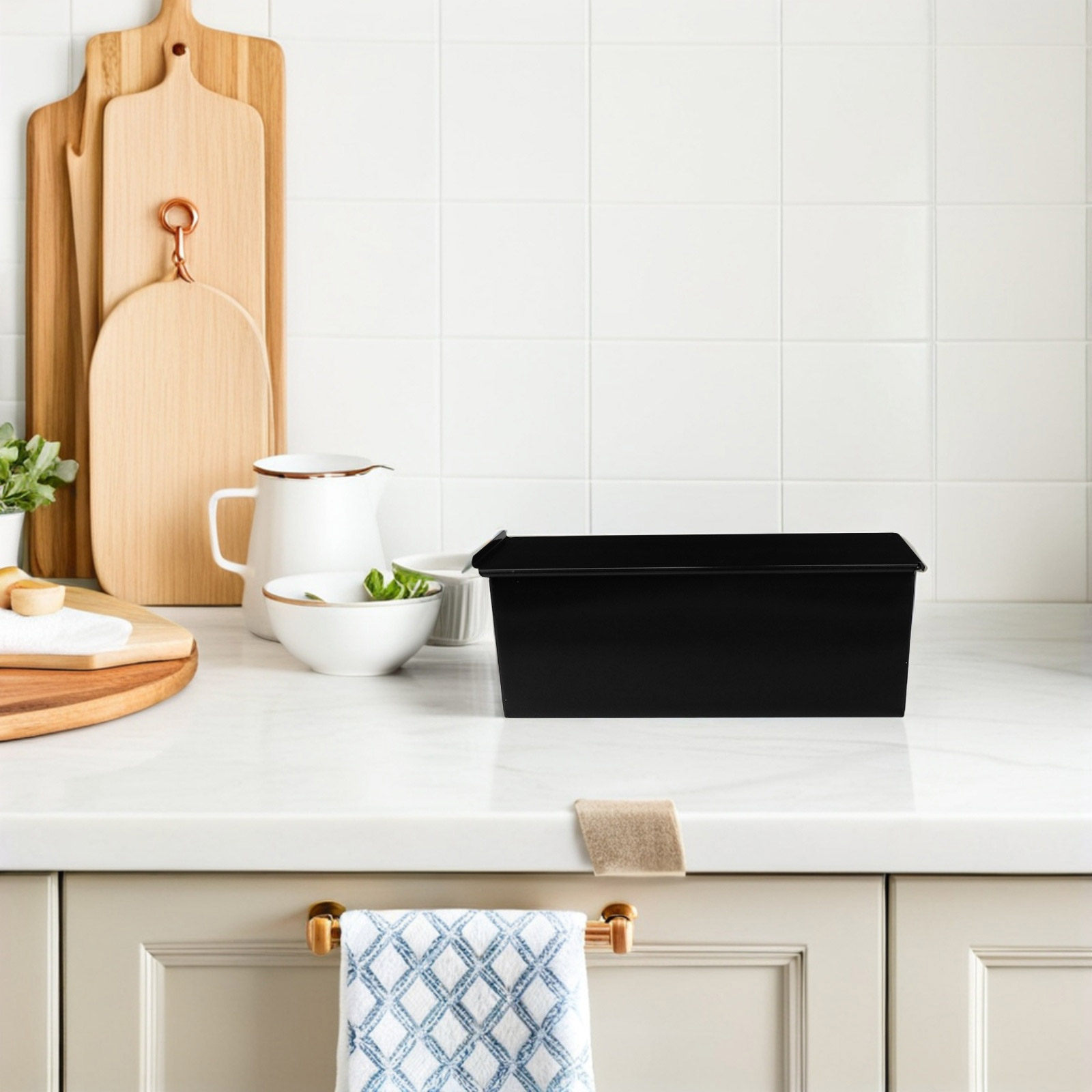 Forma de Pão Preta com Tampa,  - Kitchen Baking Pans avaliação e preço