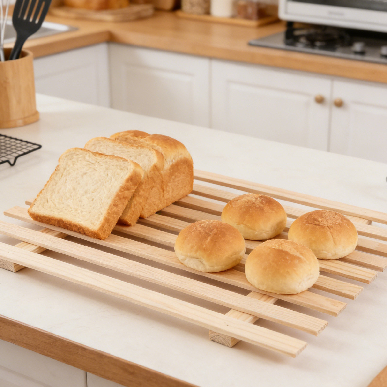 Conjunto de 3 Caixas de Madeir - Kitchen Baking Organization avaliação e preço