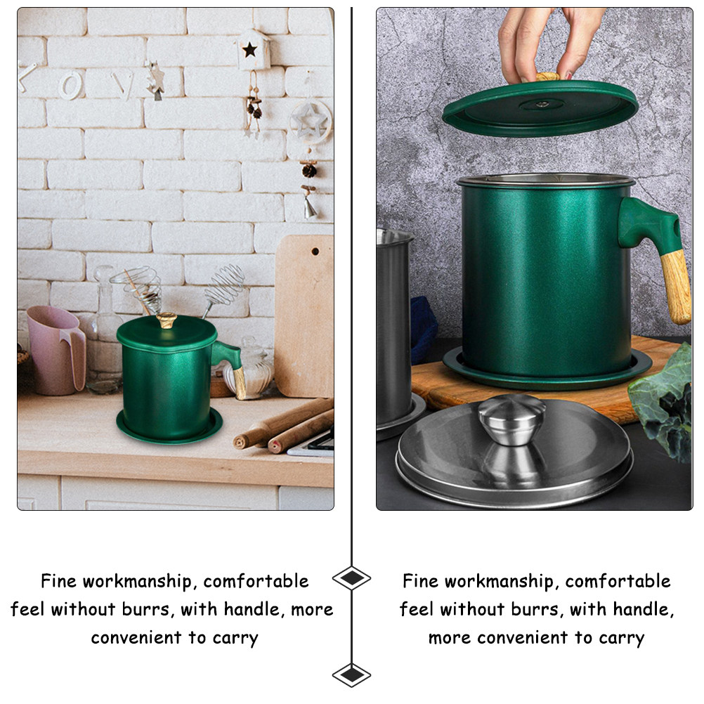 Pote de Óleo em Aço Inoxidável - Kitchen Baking Storage Containers avaliação e preço