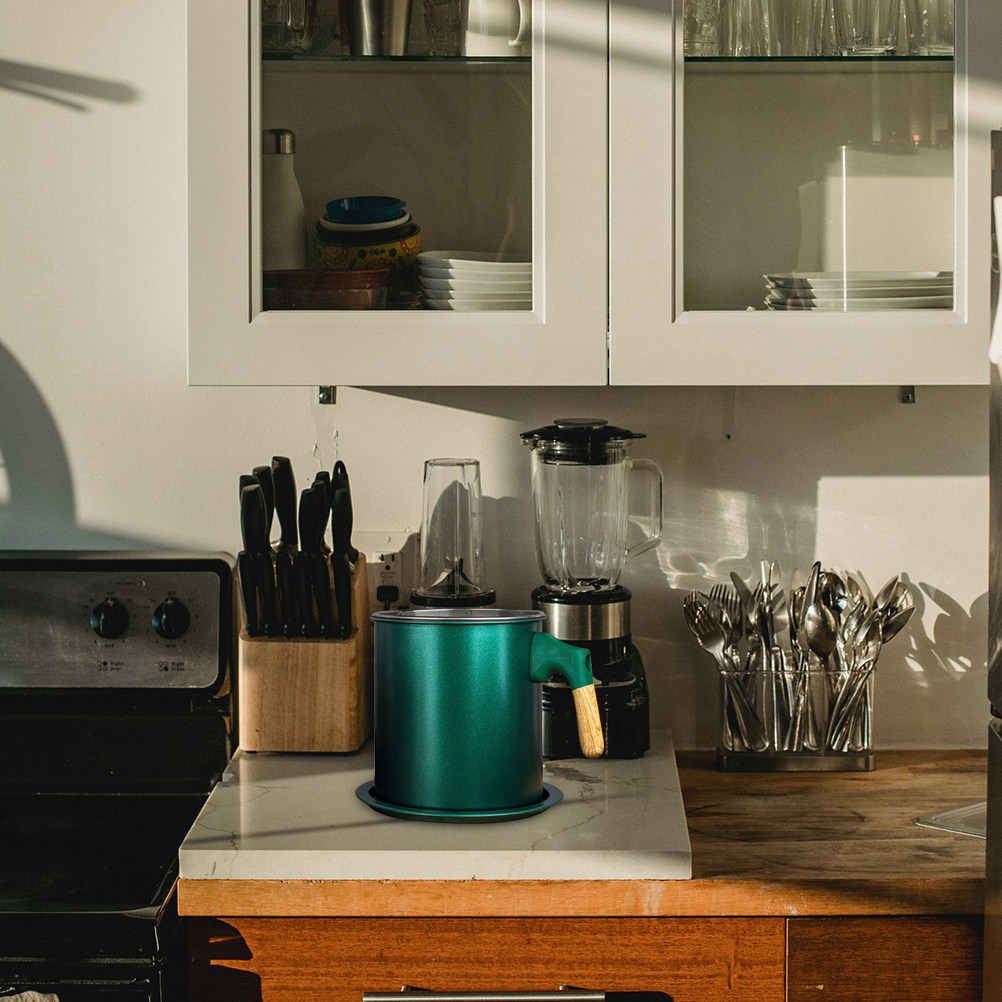 Pote de Óleo em Aço Inoxidável - Kitchen Baking Storage Containers avaliação e preço