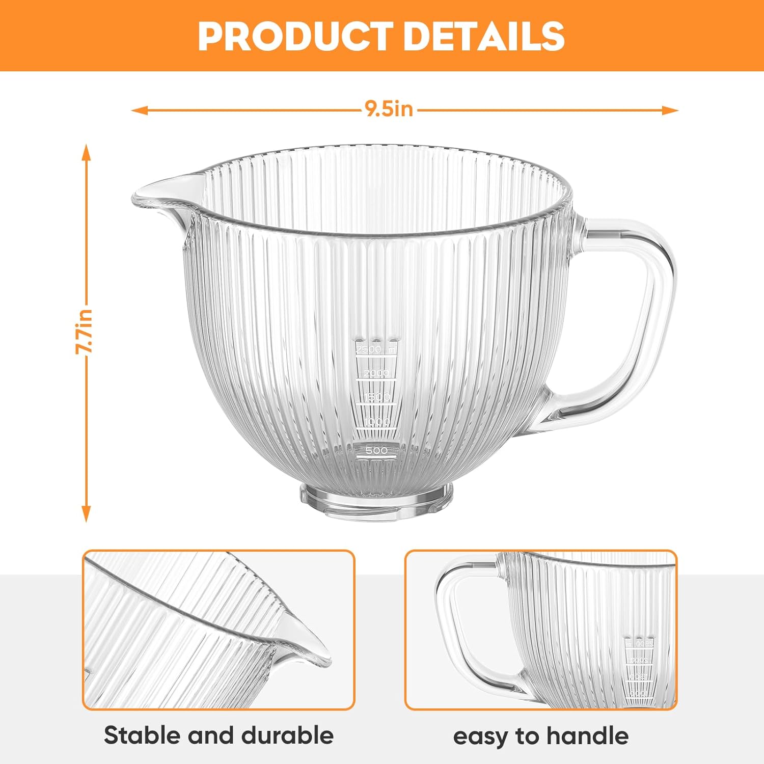 Tigela de vidro GVODE para mis - Kitchenaid Baking Set avaliação e preço