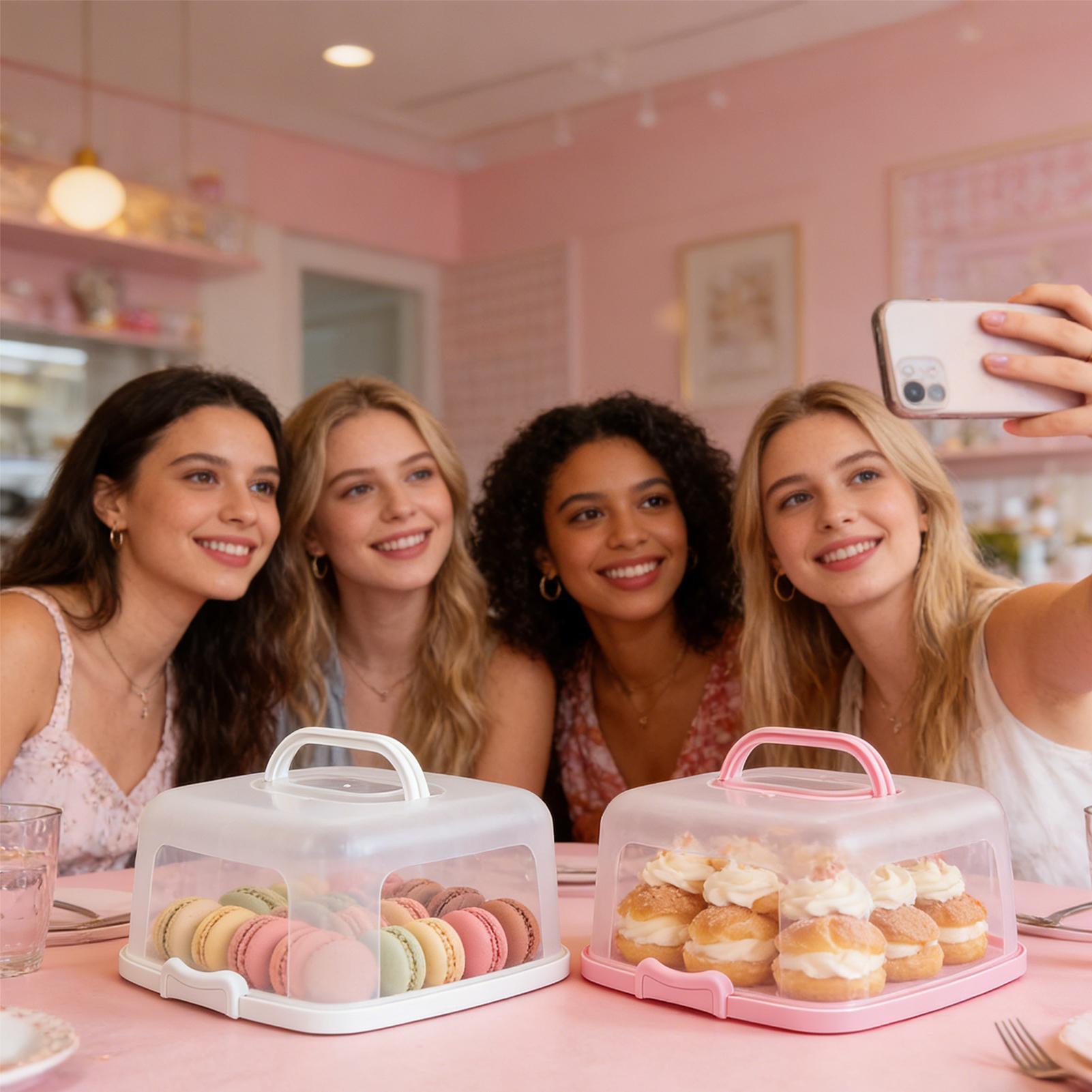 Caixa de Transporte para Bolos - Kitchen Baking Storage Containers avaliação e preço