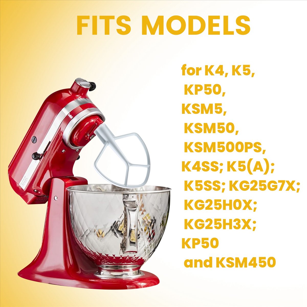 Batedor Plano Revestido Doings - Kitchenaid Baking Set avaliação e preço