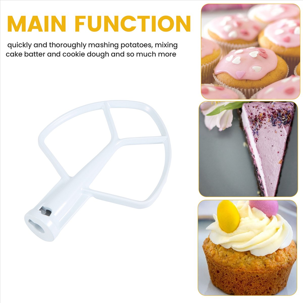 Batedor Plano Revestido Doings - Kitchenaid Baking Set avaliação e preço