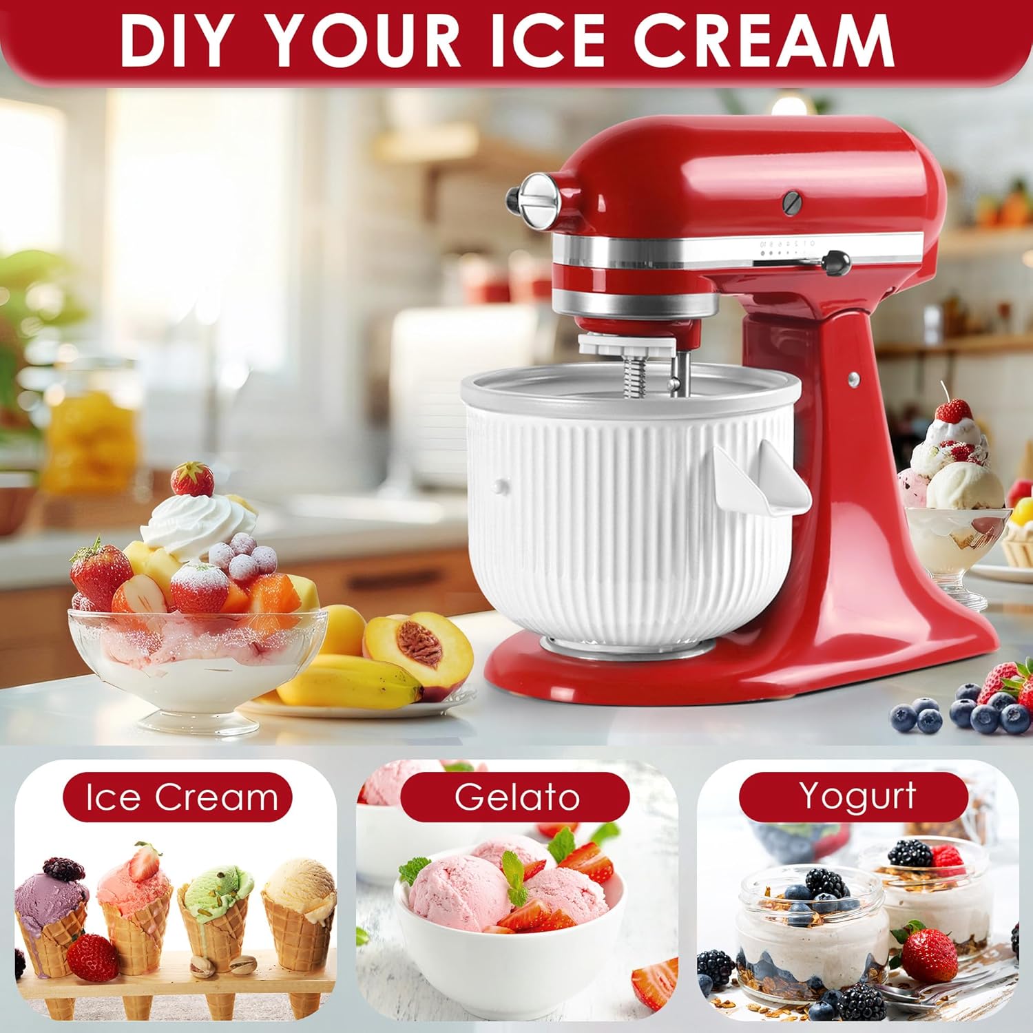 Acessório para máquina de sorv - Kitchenaid Baking Set avaliação e preço