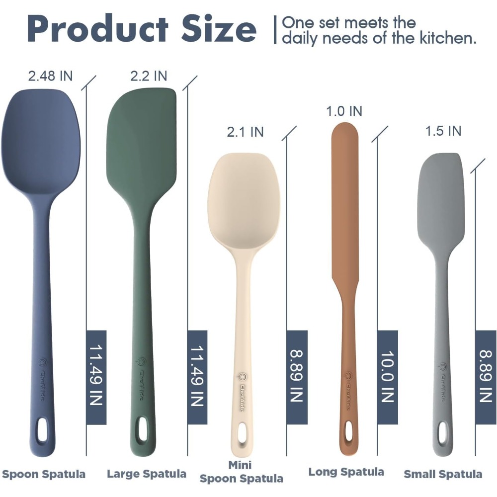 Conjunto de espátulas de silic - Baking Kitchen Set Up avaliação e preço