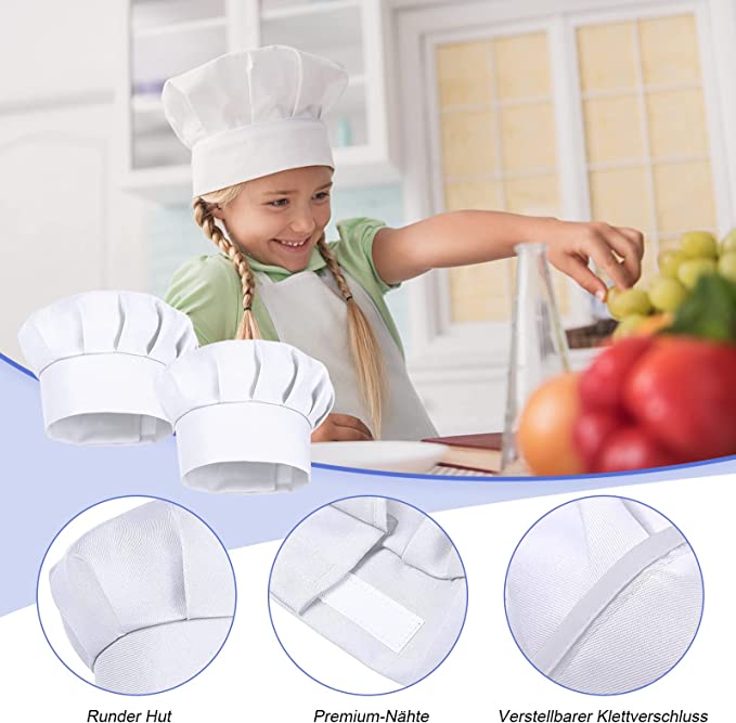 Conjunto de 4 Chapéus de Cozin - Kitchen Baker avaliação e preço